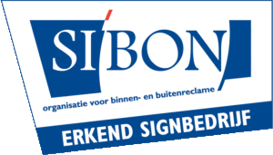 Raambelettering door Sign Vision uit Zaanstad. SIBON erkend bedrijf.